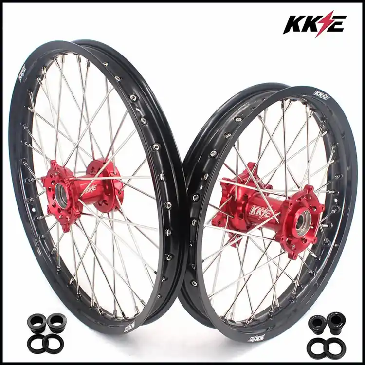 Beliebt KKE Radsatz für GasGas EC 18-20, Rieju MR 250/300 21- 21/18 Rot