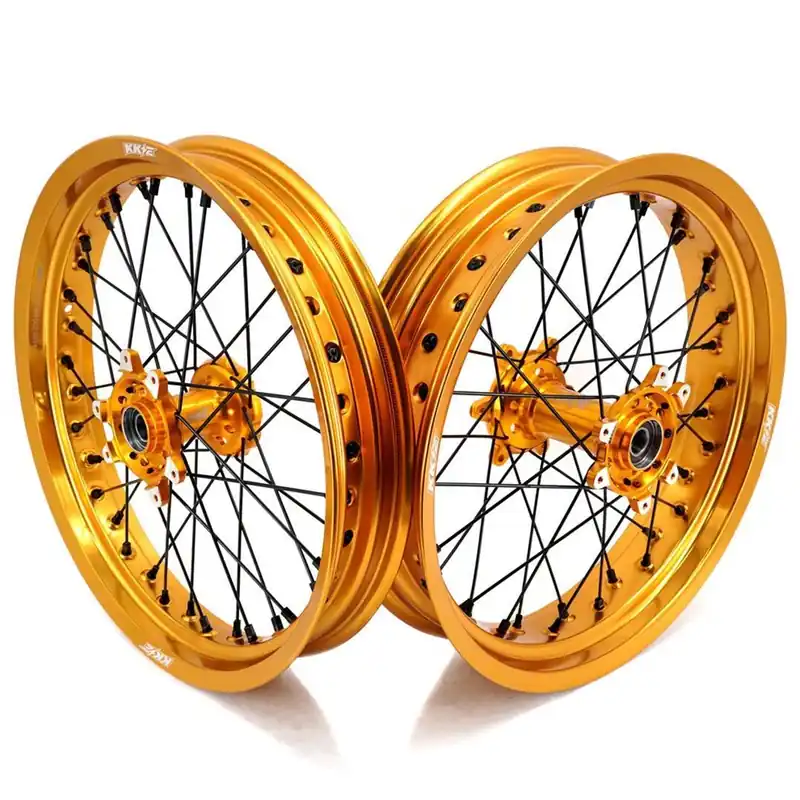Aktuell KKE Supermoto Radsatz für SUR-RON Ultra Bee 17×2.5/17×3.5 Gold