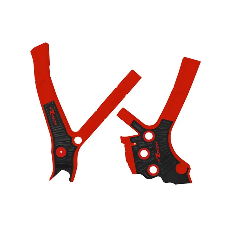 Direktkauf Rtech Grip Rahmenschützer für Fantic XX/XE 125/250/300 2021- Rot/Schwarz