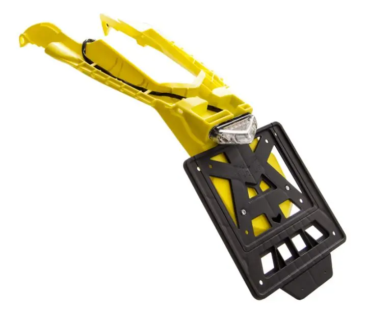 Rtech Kennzeichenhalter / Rücklicht für Husqvarna TE/FE 24- mit Integra system Gelb Sichere Zahlung