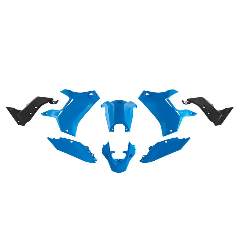 Sonderaktion Rtech T7 REVOLUTION Plastik kit für Yamaha Tenere 700 2019-2024 Hellblau/Schwarz