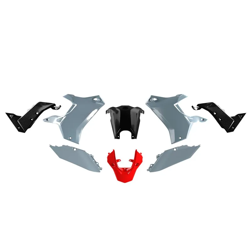 Expressversand Rtech T7 REVOLUTION Plastik kit für Yamaha Tenerè 700 2019-2024 Grau
