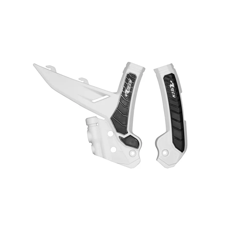 Highlight Rtech Grip Rahmenschützer für KTM SX/F 23-, EXC 24- Weiß/Schwarz