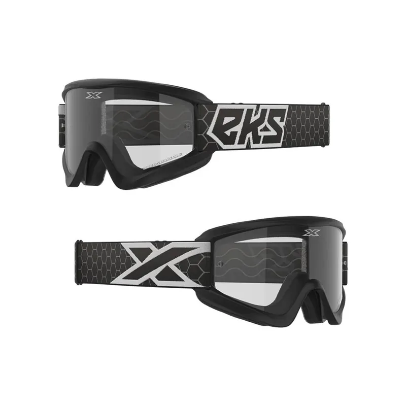 EKS GOX Brille Schwarz Klar Super-Preis