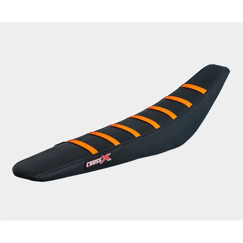 CrossX Sitzbezug Full Traction für KTM SX/F 23-, EXC/F 24- Schwarz/Orange Begrenztes Angebot
