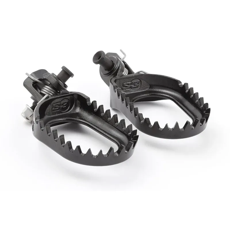 S3 Punk Fußrasten KTM SX/F 23-, EXC 24- Husqvarna FC TC 23-, TE FE 24-, GasGas MC/EC 24- Schwarz Echt