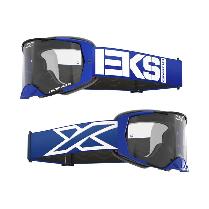 EKS LUCID RACE FACE GOGGLE CALIBER RED – CLEAR LENS Echt