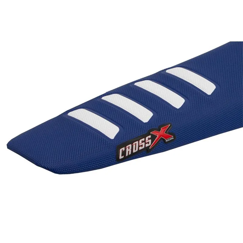 Gratis Versand CrossX Sitzbezug UGS-WAVE Husqvarna 701 Enduro/Supermoto Dunkelblau Weiß