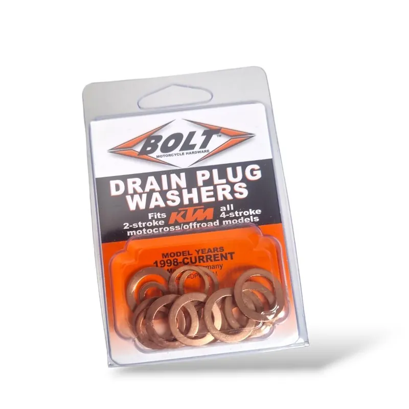 BOLT Kupfer Dichtungen für Ktm Ablaßschrauben Heißes Angebot