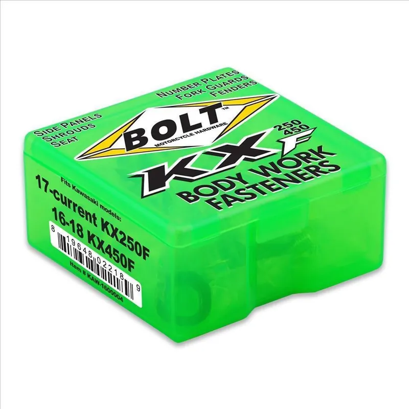 BOLT Schraubenkit für Plastikteile Kawasaki KX 250F 17-19, 450F 16-18 Preisreduziert
