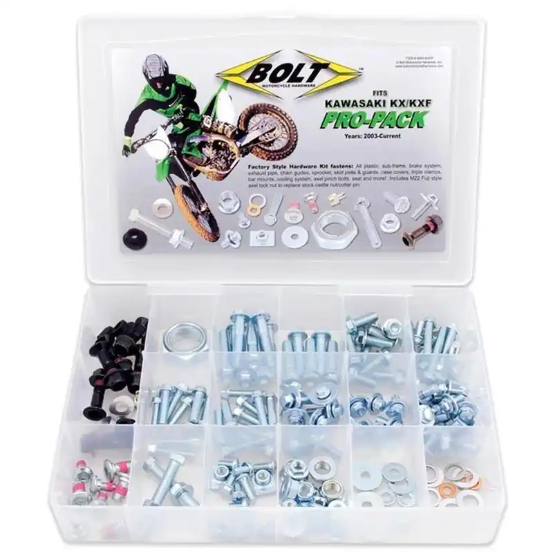 BOLT Pro-Pack Schraubenkit Kawasaki KXF 2003- 170-teilig Direktkauf