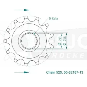 Preis Gesenkt Motorritzel Honda CRF 250 18-21 13Zähne