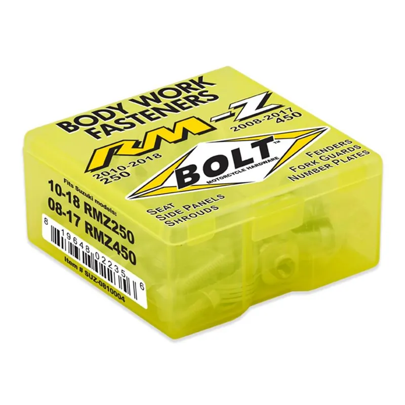 Abverkauf BOLT Schraubenkit für Plastikteile Suzuki RMZ 450 08-17, RMZ 250 10-18