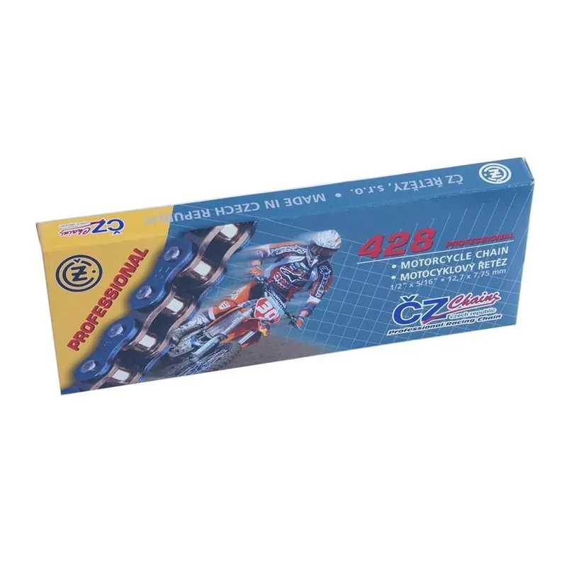 CZ 428 MX Kette 130Glieder, Gold, Zugfestigkeit 23000 N Gewicht 1,36 Kg Nur Heute