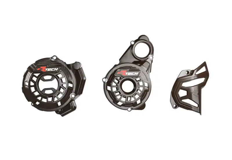 Rtech Motorgehäuse Schutz Abdeckungen für Kove Xpro/Rally 800 2024- Schwarz Sofort Bestellen