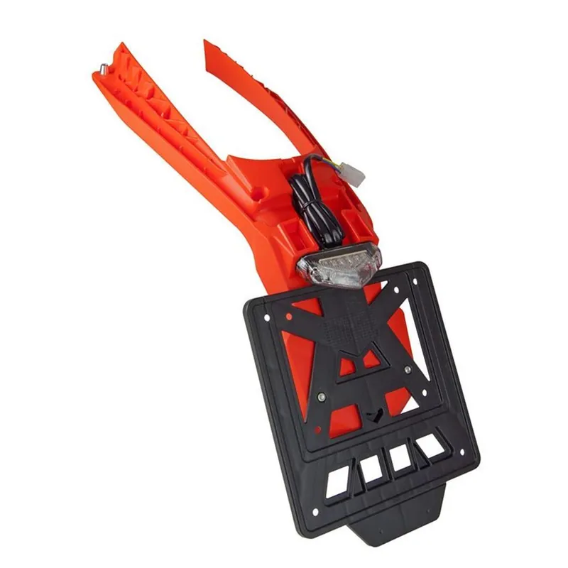 Günstig Kennzeichenhalter / Rücklicht für KTM EXC 20-23 mit Integra system Orange