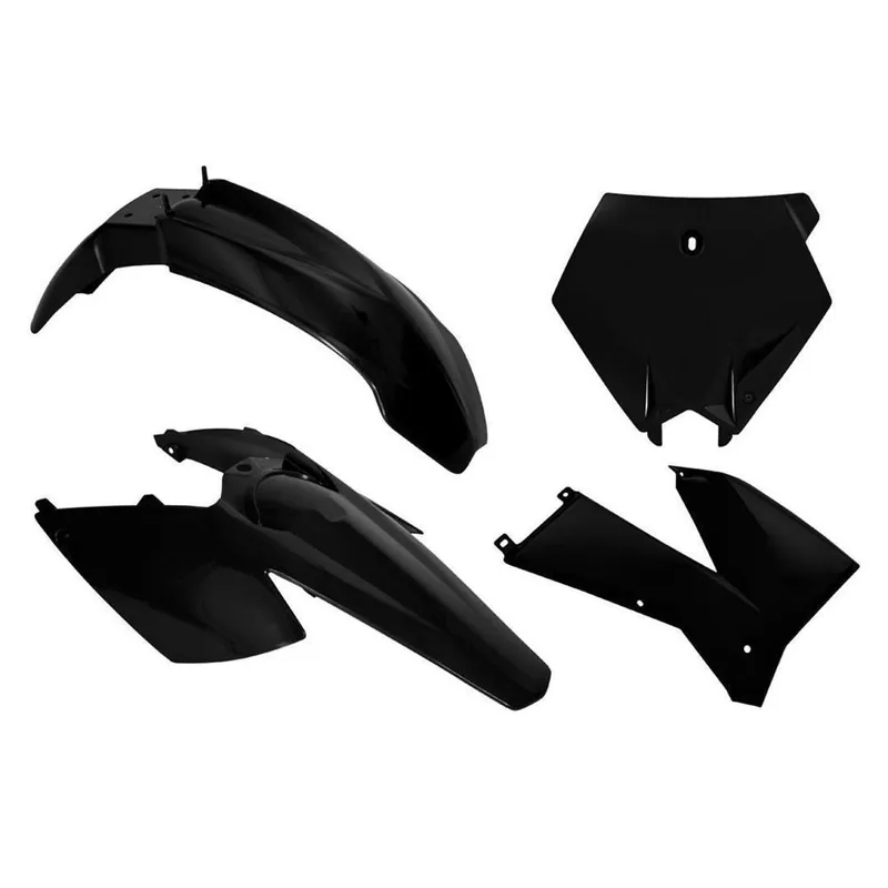 Aktuell Rtech Plastikkit für KTM SXF 05-06EXC 05-07schwarz 4 tlg.