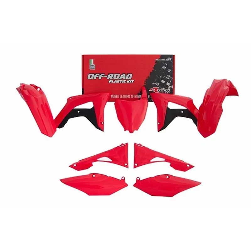 Heißes Angebot Plastikkit Honda CRF 450 17-20 / CRF 250 18-21 Rot Schwarz6tlg.