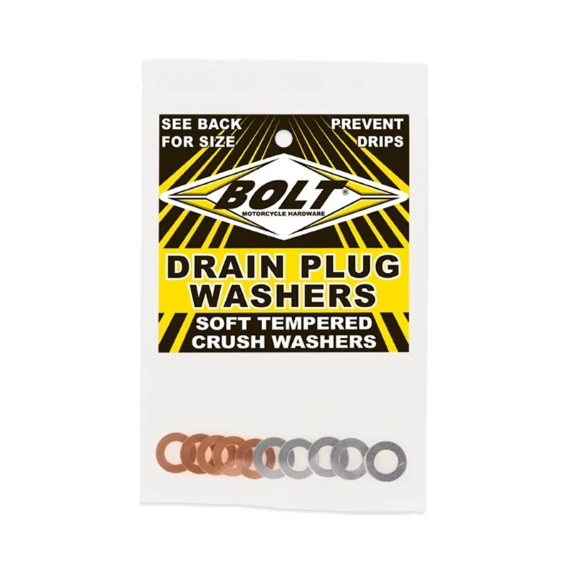 Must-Have BOLT Kupfer/Alu Dichtungen M8x15mm für Ablaßschrauben