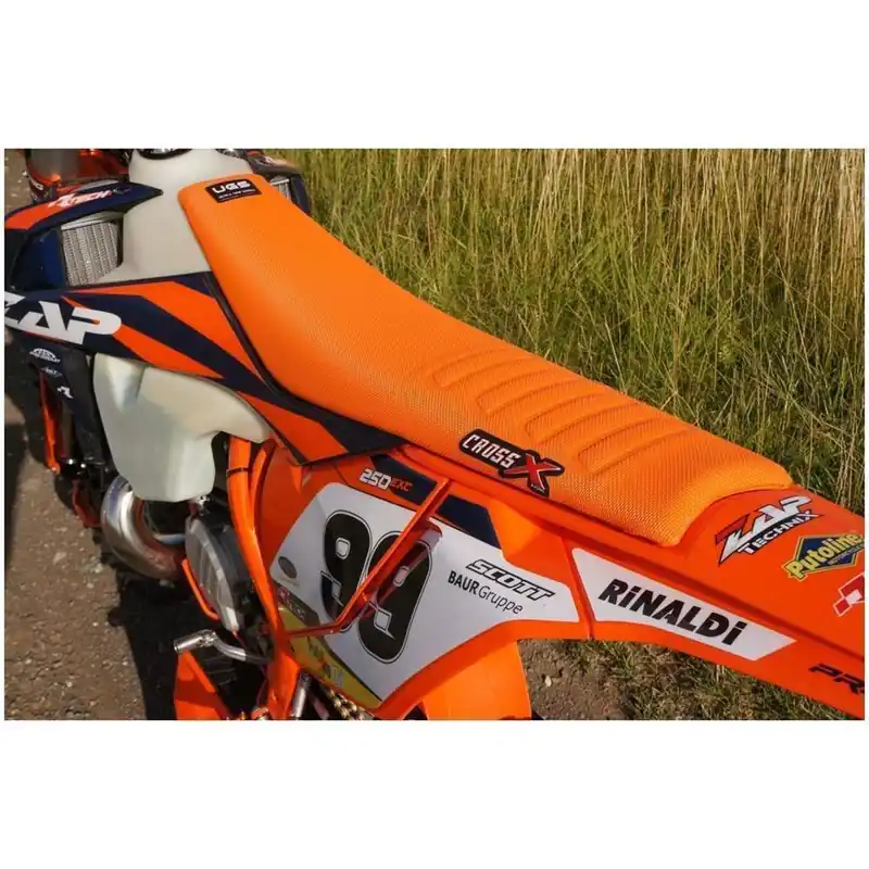 CrossX Sitzbezug UGS-WAVE KTM SX(F) 16-18- EXC(F) 17-19 Orange Neu