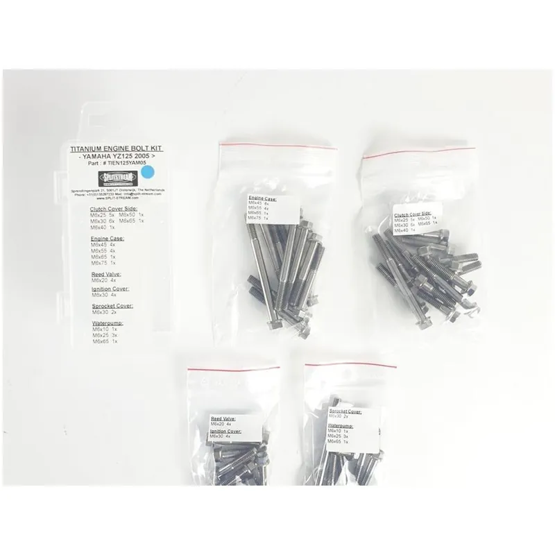 Splitstream Titan Motor Schrauben Kit YAMAHA YZ125 2005- Kostenloser Versand