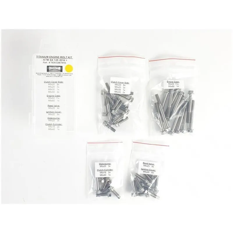 Splitstream Titan Motor Schrauben Kit KTM SX Husqvarna TC 125/150 2016- Zertifiziert
