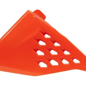 Airbox Abdeckung links für KTM SX/SXF 19-22 EXC 20-23 mit Belüftung Orange Highlight