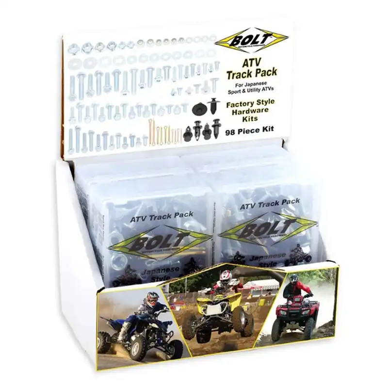 Neue Ware BOLT Track Pack ATV Schraubenkit 6-tlg m. Display