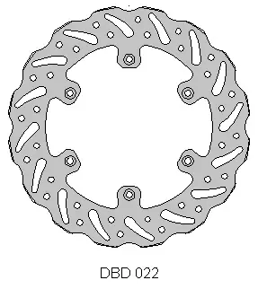 Preis Gesenkt Terra line Bremsscheibe hinten Suzuki RM 125/250 99-05 240mm