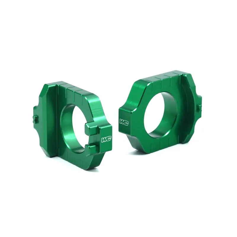 Works Connection ELITE Achsenblöcke Kawasaki Grün Schnäppchen