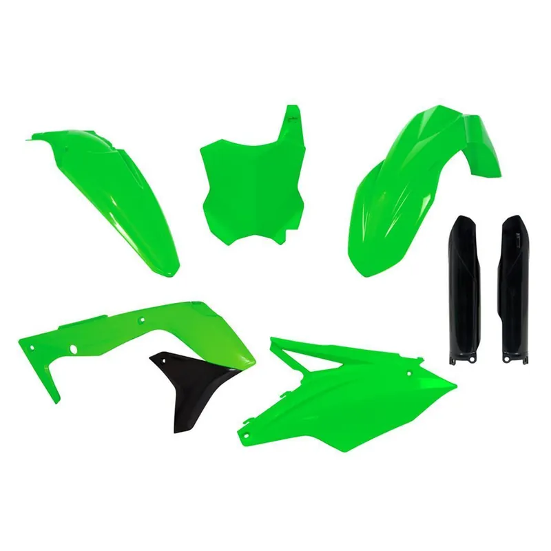 Rtech Plastikkit Kawasaki KXF 250 17-20Neon Grün/Schwarz 6 tlg. Solange Der Vorrat Reicht