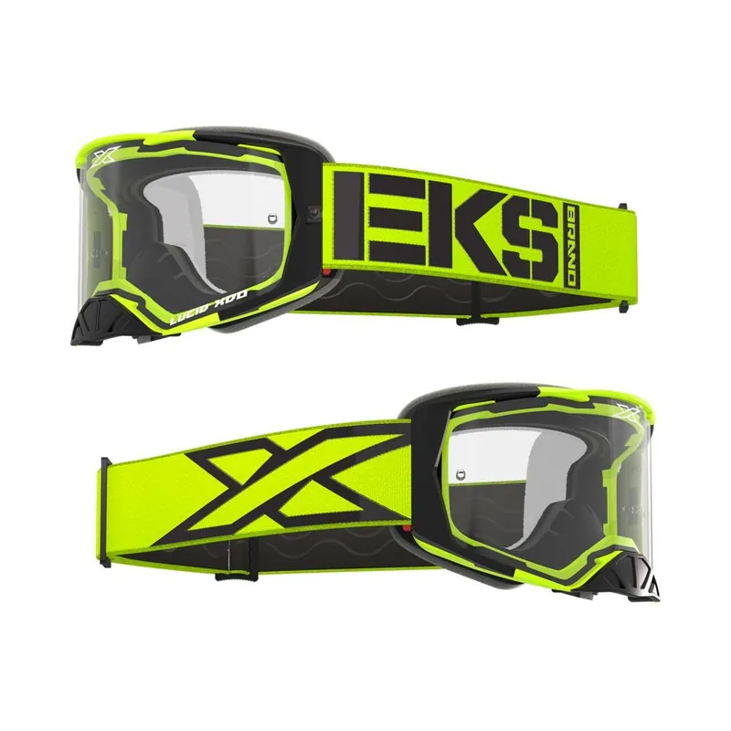 EKS LUCID RACE FACE GOGGLE CALIBER FLO YELLOW – CLEAR LENS Begrenztes Angebot