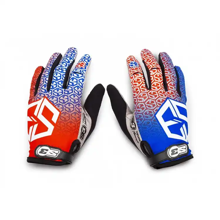 S3 Handschuhe Spider PATRIOT Rot/Blau Größe L Sonderangebot