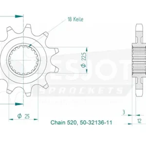 Garantierte Lieferung Motorritzel GasGas TXT 11 Zähne