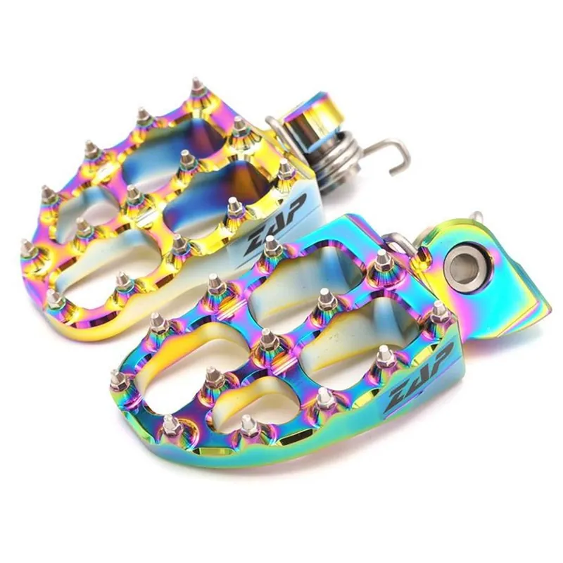 ZAP E-Peg Fußraste Honda CRF 110, Yamaha Retro, KLX 110, 8mm Bolzen Rainbow Meistverkauft