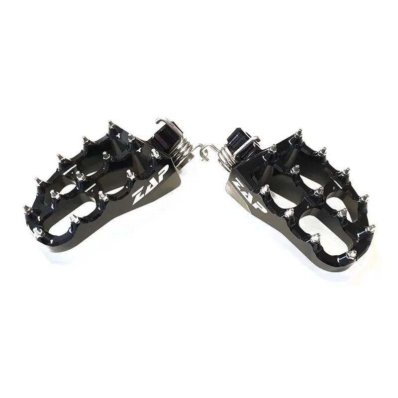 Top-Seller ZAP E-Peg Fußraste Honda CRF 110, Yamaha Retro, KLX 110, 8mm Bolzen Schwarz