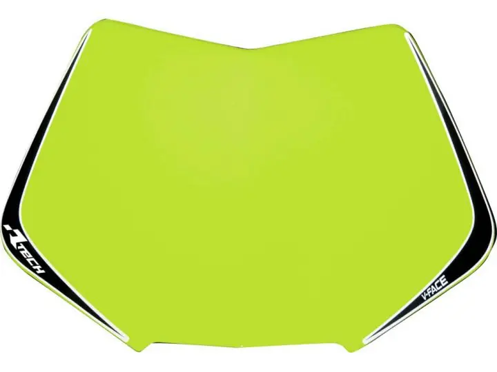 Kostenloser Versand V-Face Nummerntafel neon Gelb