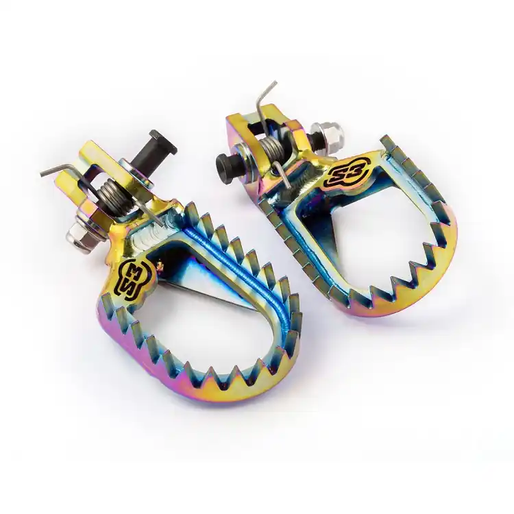 S3 Punk Titan Fußrasten für KTM SX/F 16-22 / EXC 17-23 ,Husqvarna FC/TC 16-22 / TE/FE 17-23, GasGas MC/EC 21-23 Rainbow Top-Angebot