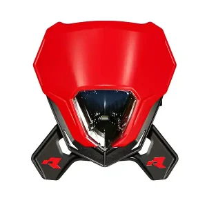 Rtech V-Face 2.0 Lampenmaske mit LED Scheinwerfer Rot/Schwarz universal Schnäppchen