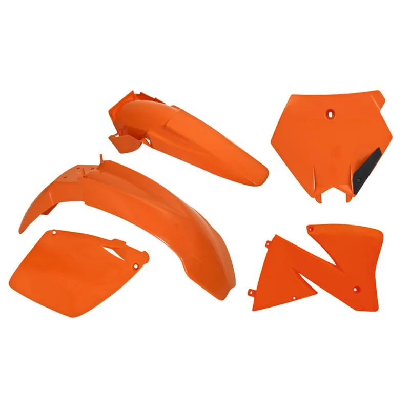 Rtech Plastikkit für KTM EXC 01-04, SX 01-02 Orange 5 tlg. Super-Preis