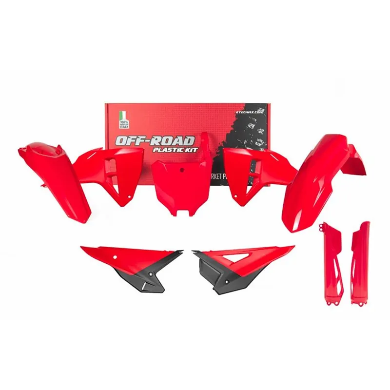 Kostenloser Versand Rtech Plastikkit für Honda CRF 250/450 25- 6tlg. Rot