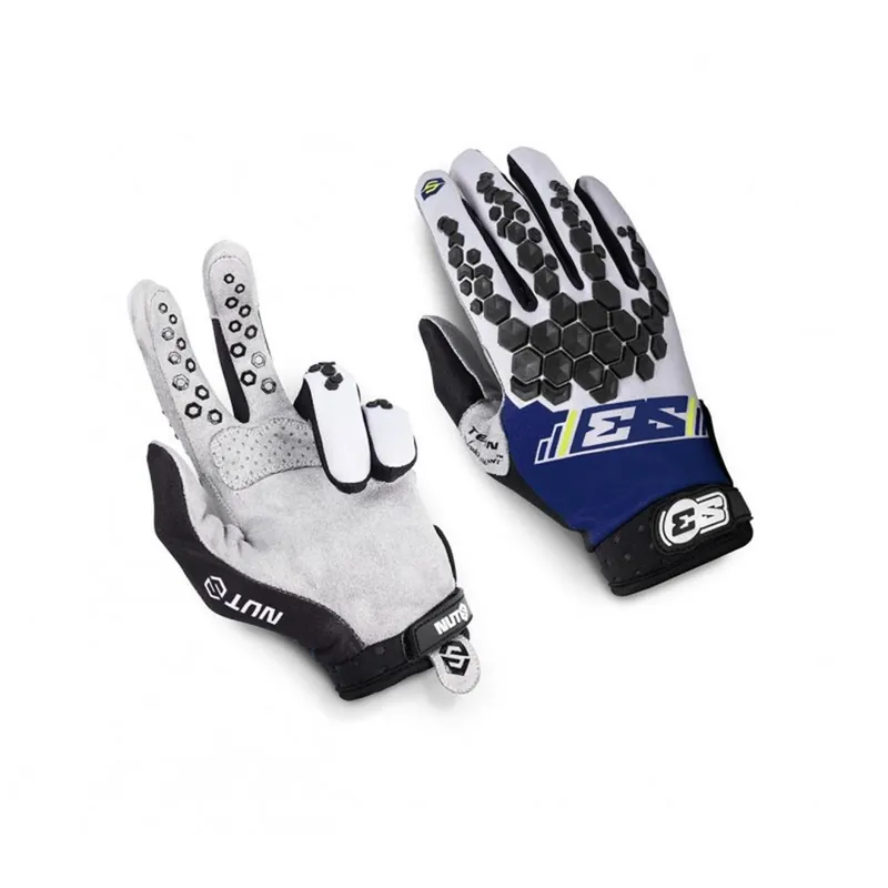 S3 Handschuhe Nuts Hard Enduro Blau/Gelb Größe L Mega-Angebot