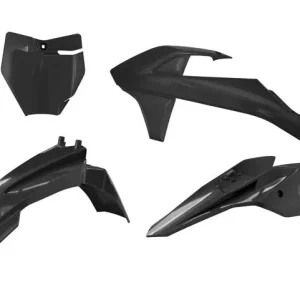 Rtech Plastikkit für KTM SX 50 16-23, SX-E3/5 -24 Schwarz 4 tlg. Nur Für Kurze Zeit
