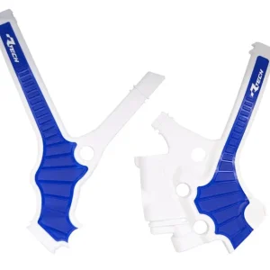 Rtech Grip Rahmenschützer Yamaha YZ 85 22- Weiß/Blau Geprüft