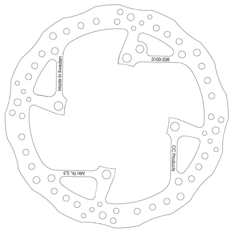 Zertifiziert Bremsscheibe vorn Sherco 13-