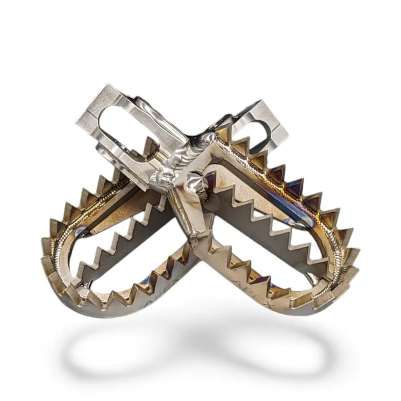 Raptor Titanium Fußrasten Beta RR 2020 – 2025 | Titan 57 mm | Raptor MX Footpegs Kostenloser Versand