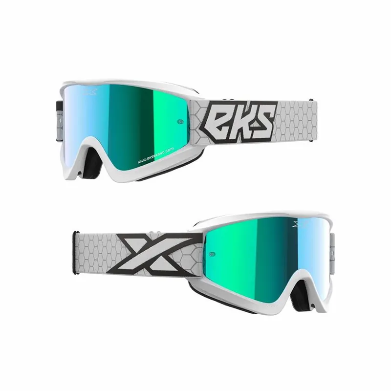 Neuheit EKS GOX Brille verspiegelt White/Black-Blue