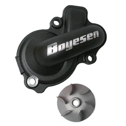 Boyesen SUPERCOOLER Wasserpumpendeckel und Impellerkits KTM 450 500 SX-F 16-, EXC 17-, Husqvarna FC 16-, FE 17- Schwarz Schneller Versand