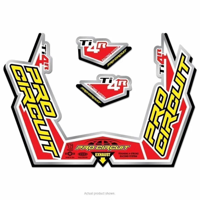 Pro Circuit Auspuffsticker Ti-4R Versand Am Gleichen Tag