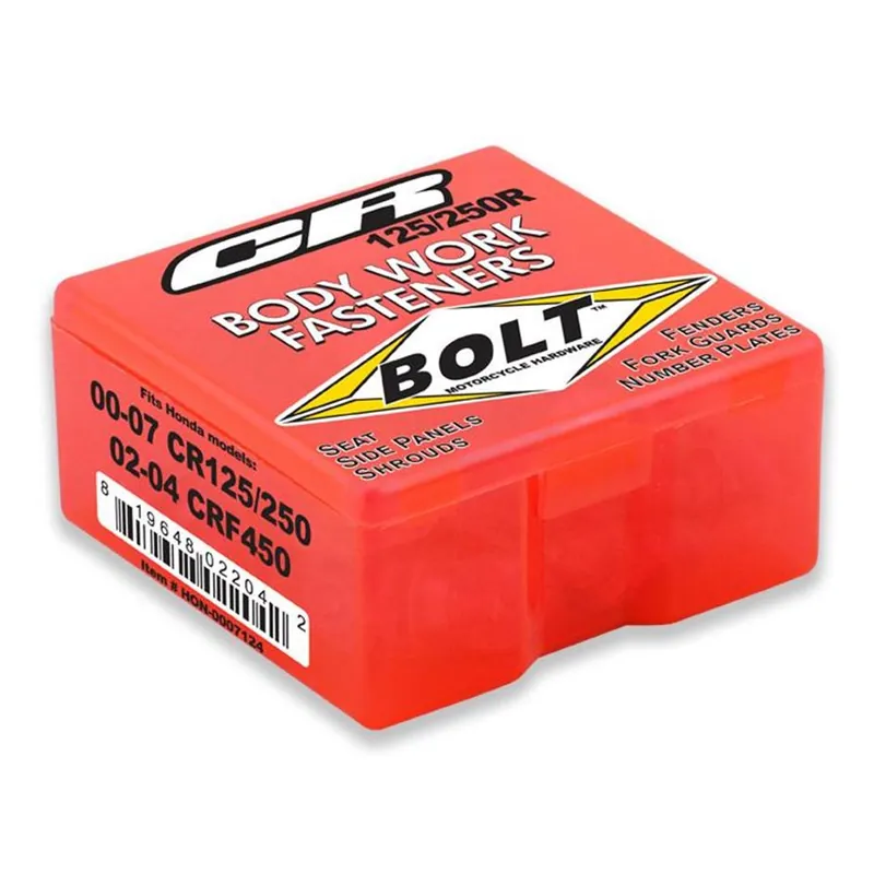 BOLT Schraubenkit für Plastikteile Honda CR 125/250 00-07, CRF 450 02-04 Kostenfreie Lieferung